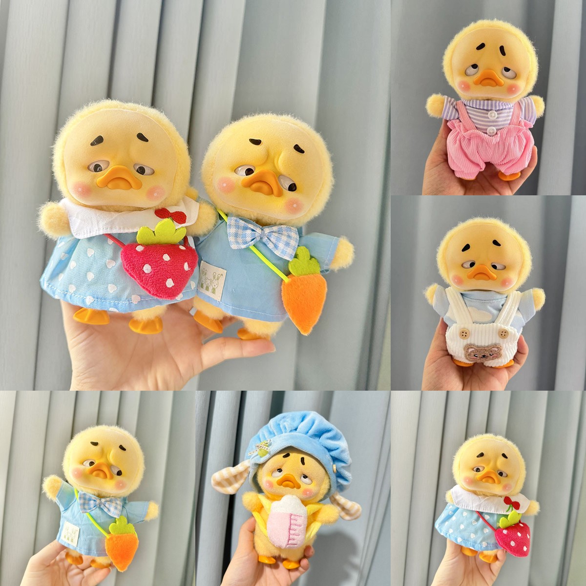 Baby Clothing Usa - 幼稚園用のアヒルのぬいぐるみセット,かわいいベビーアクセサリー,小さな黄色いアヒルの人形の服,居心地の良いアヒルの服