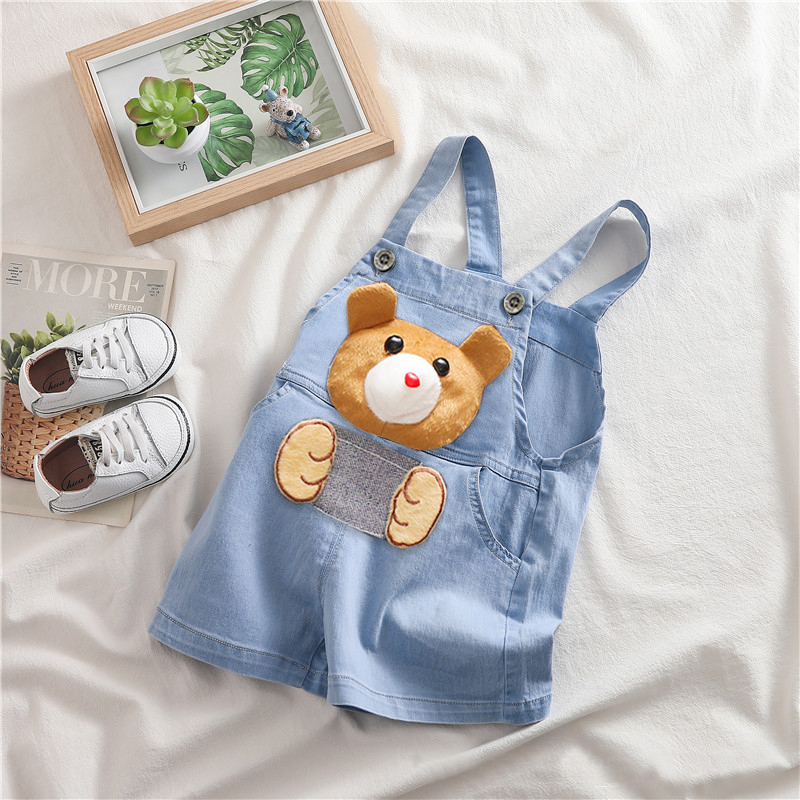 Baby Clothing Jumper - 夏キッズベビーボーイズジャンパーパンツデニムショーツジーンズオーバーオール幼児幼児女の子遊び着服服ズボン