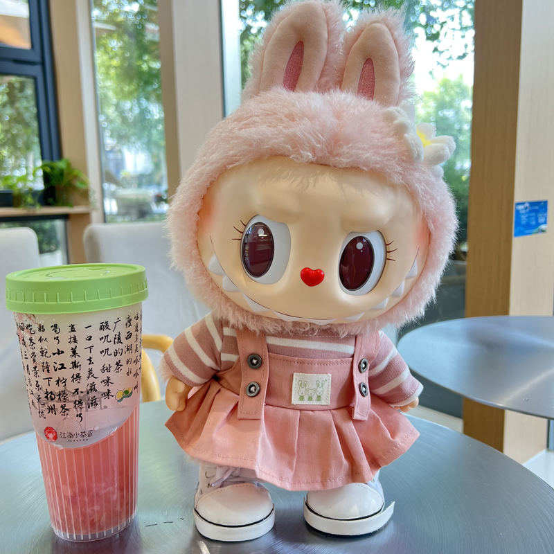 Baby Clothing Usa - 38 センチメートル大ベビードレス服 POPMART バブルマート Labubu 春野生夏