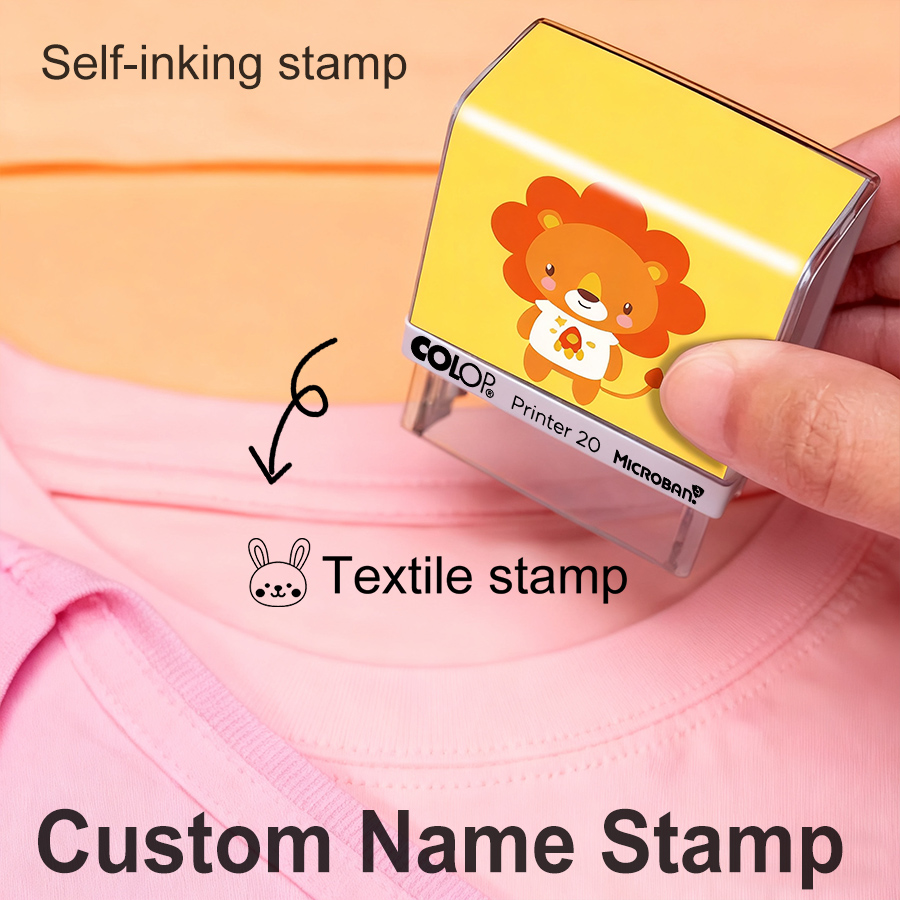 Baby Clothing Names - 子供服の名前スタンプ｜布用の防水名前印｜洗濯しても落ちないスタンプで園児服・保育園グッズ・小学校の袋物に名前付け｜ネームスタンプ 可愛い ギフト