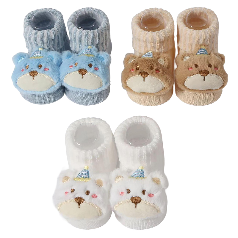 Baby Clothing Deals - 3 ペア/セットベビーソックスガールズボーイズ新生児アクセサリー漫画動物キッズギフト服子供幼児のもの綿通気性靴下