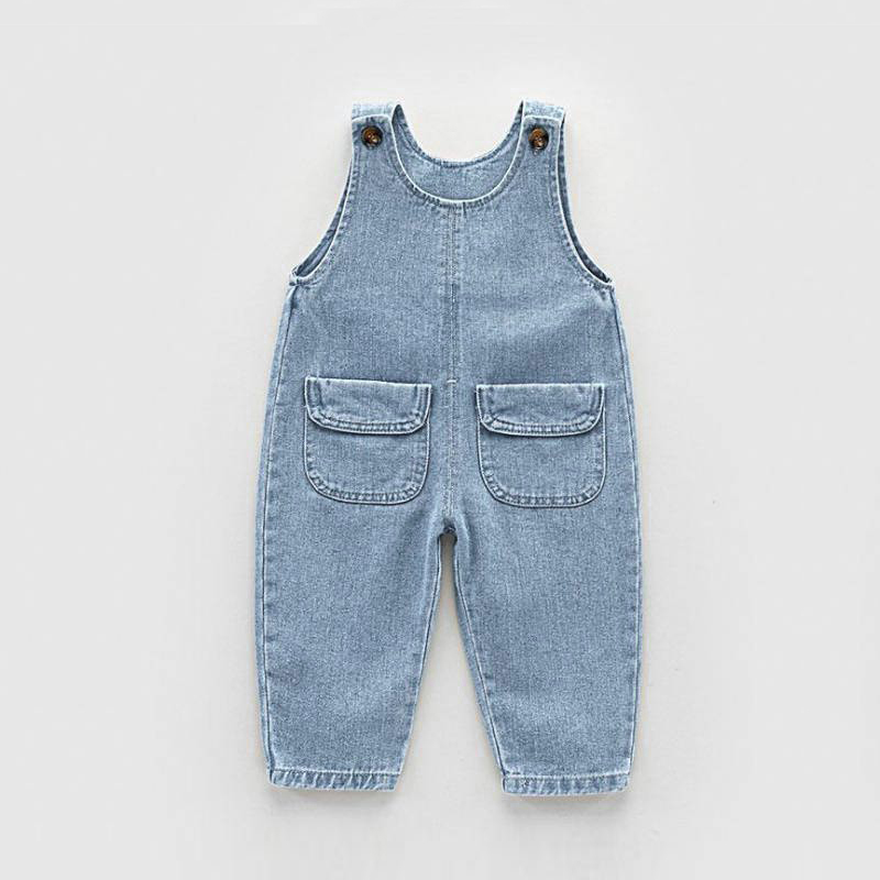 Baby Clothing Jumper - Diimuu幼児用ベビーウェア,男の子と女の子用のデニムダンガリーパンツ,1〜5歳のロンパース