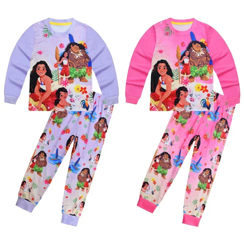 Baby Clothing Usa - ♥ AAアニメコスプレ春秋ヴァイアナ子供服セット女の子用寝間着キッズパジャマスーツマウイコスチュームベビーG新作2026