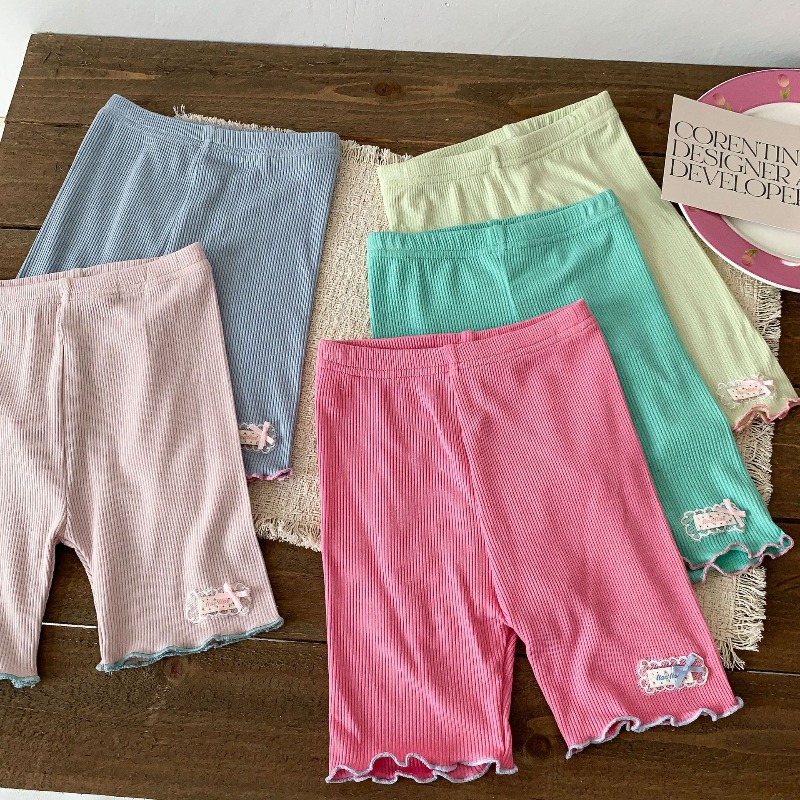 Baby Yoga Clothing - 女の子用ショートパンツ 夏 薄手 2026 子供用パンツ キャンディーカラー