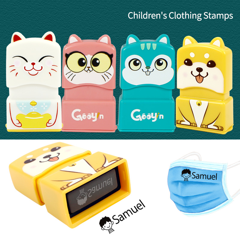 Baby Clothing Names - カスタムネームスタンプ 学生・子供・赤ちゃん用 名入れ可能 防水・色褪せない 幼稚園・漫画柄 衣類用ネームシール