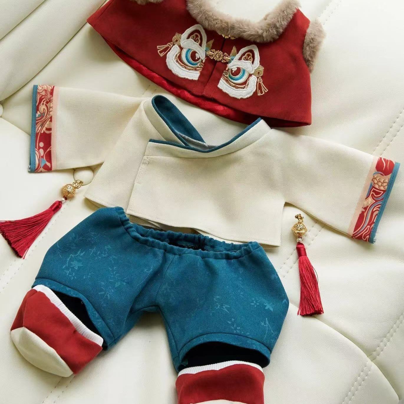 Baby Clothing Usa - 40cm人形 新年の服装、中国古代スタイル、座り姿が楽しめる、ベビー服、コスプレ属性、ドレスアップ変身