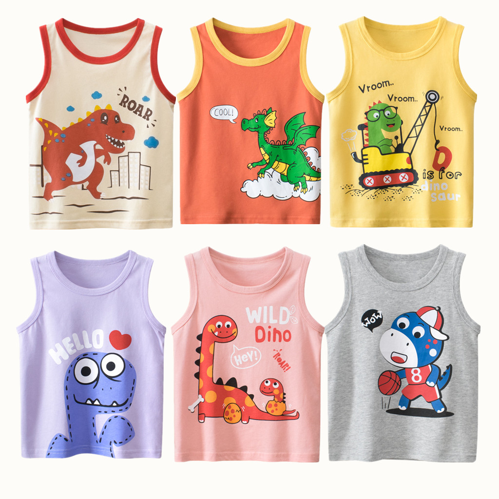 Baby Clothing Deals - 子供用Tシャツ,男の子と女の子用のカジュアルスポーツウェア,綿2023,恐竜の漫画,ベビーファッション100%