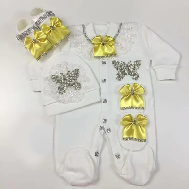 4点セット ウェルカムホーム ロンパース ベビー服 名入れ  - Baby Clothing Names のレビューと価格