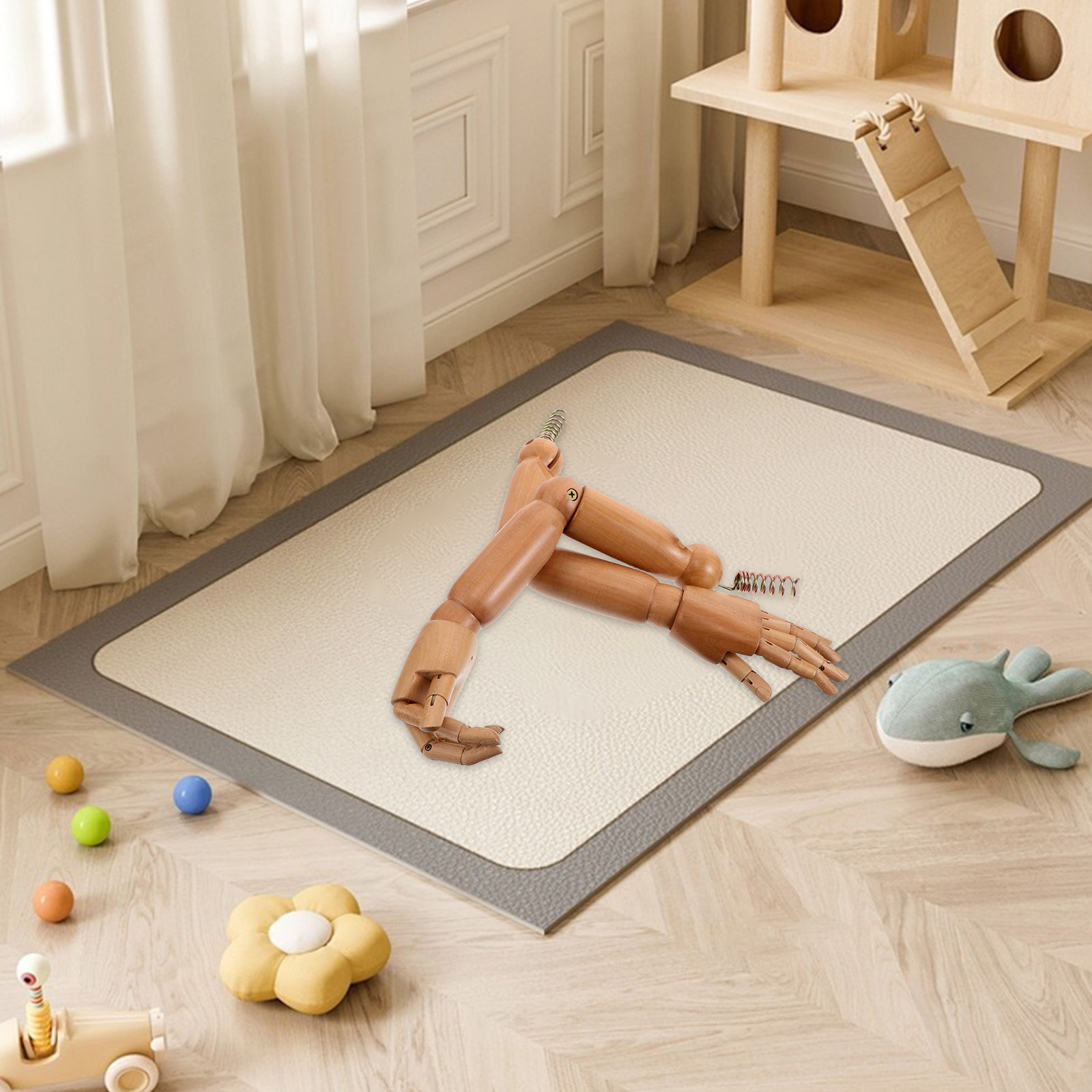 1ペアのポーズ可能な木製マネキンアーム、柔軟な関節付き、曲が - Baby Clothing Display のレビューと価格