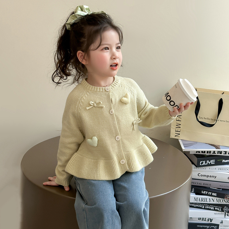 女の子カーディガンジャケットジャンパー春秋の新ファッショナブ - Baby Clothing Jumper のレビューと価格