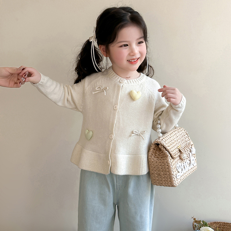 女の子カーディガンジャケットジャンパー春秋の新ファッショナブ - Baby Clothing Jumper のレビューと価格