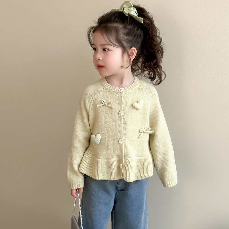 女の子カーディガンジャケットジャンパー春秋の新ファッショナブ - Baby Clothing Jumper のレビューと価格