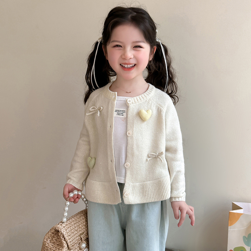 女の子カーディガンジャケットジャンパー春秋の新ファッショナブ - Baby Clothing Jumper のレビューと価格