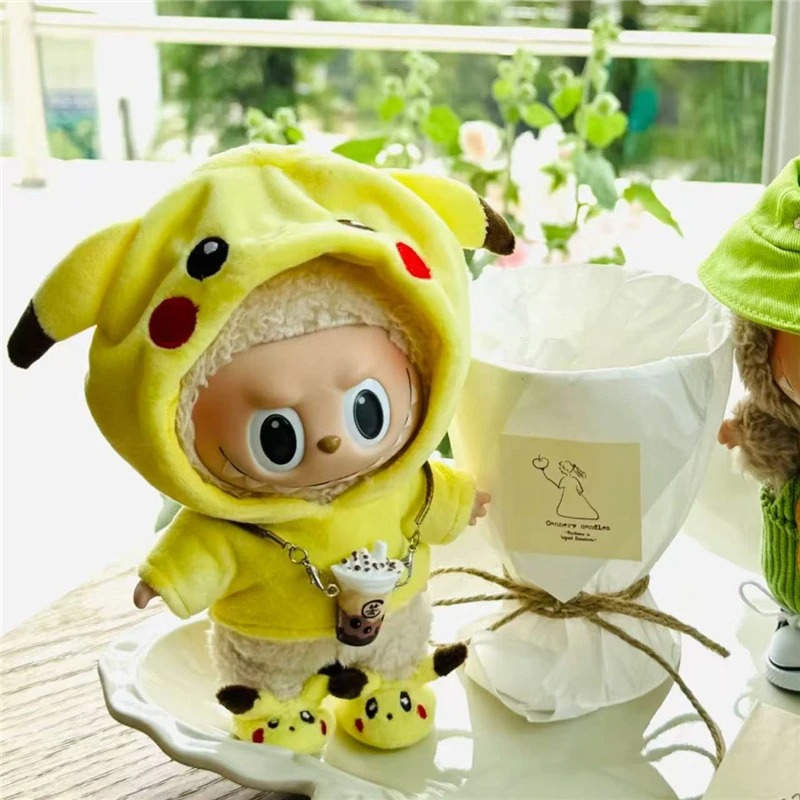 15～17cmのラビュブドール用、漫画風のかわいいピカチュウ - Baby Clothing Usa のレビューと価格