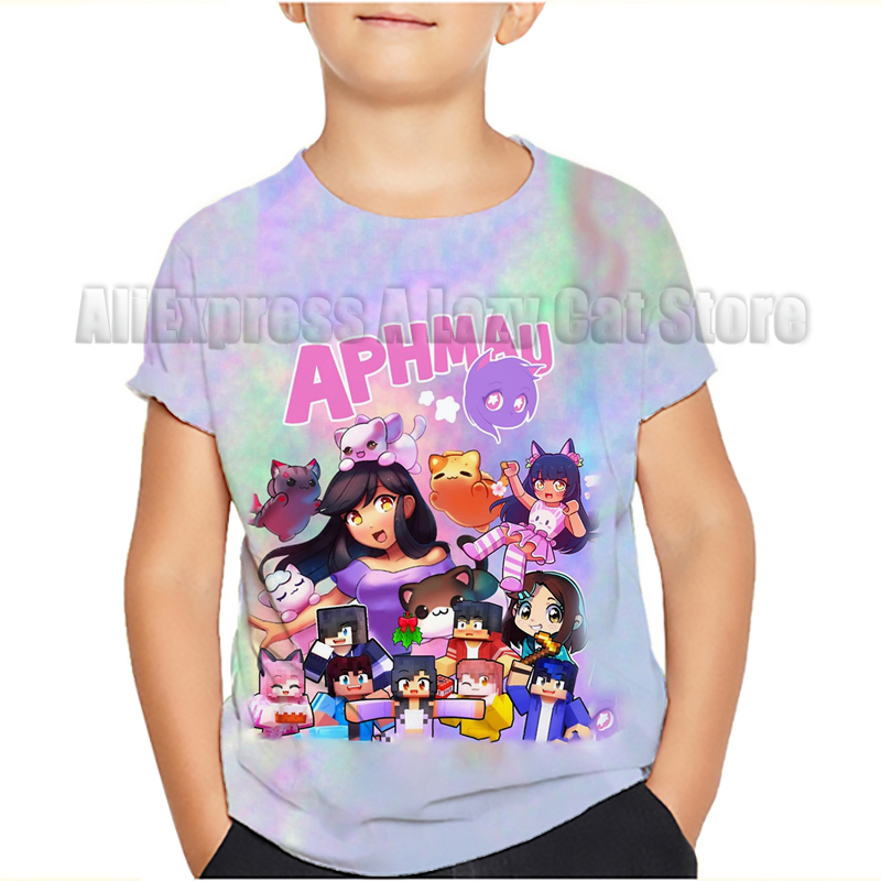Aphmau-子供用Tシャツ,漫画のTシャツ,男の子と女の子 - Baby Clothing Deals のレビューと価格