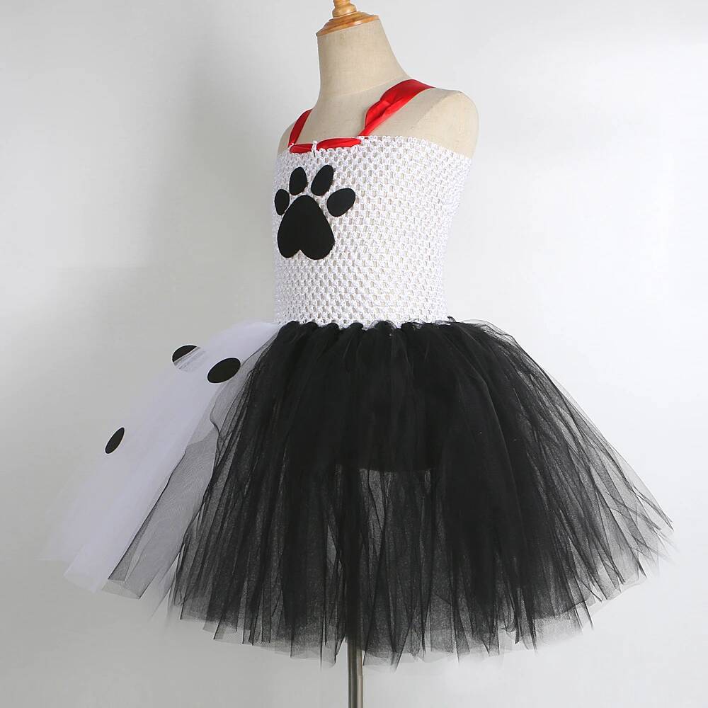 ダルメシアン犬のチュチュドレス女の赤ちゃん用白黒斑点犬ハロウ - Baby Clothing Usa のレビューと価格