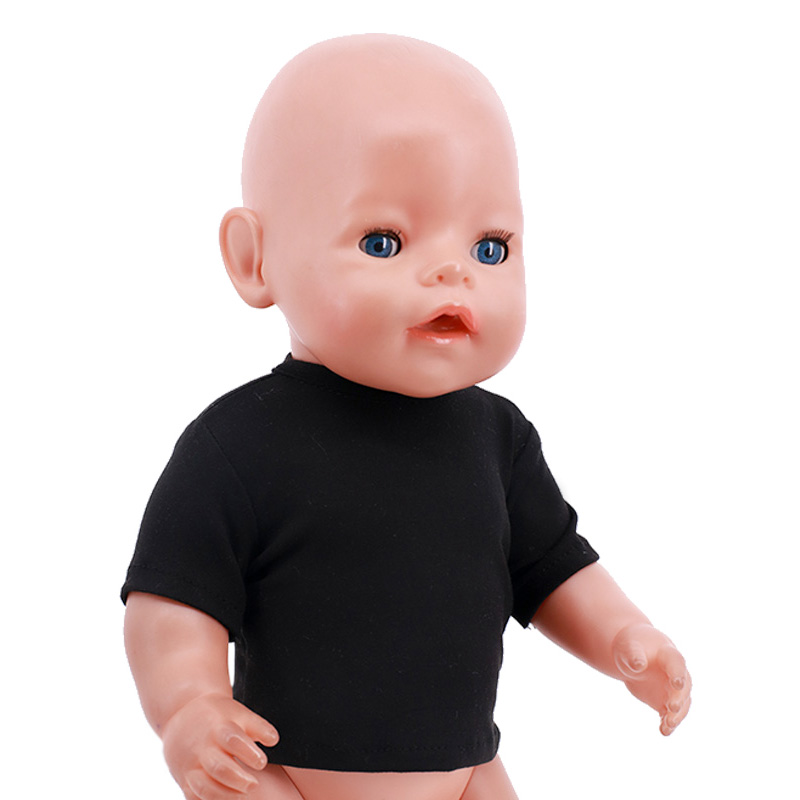 人形服夏 Tシャツ純粋な綿半袖手作り無地服 16-18 イン - Baby Clothing Deals のレビューと価格