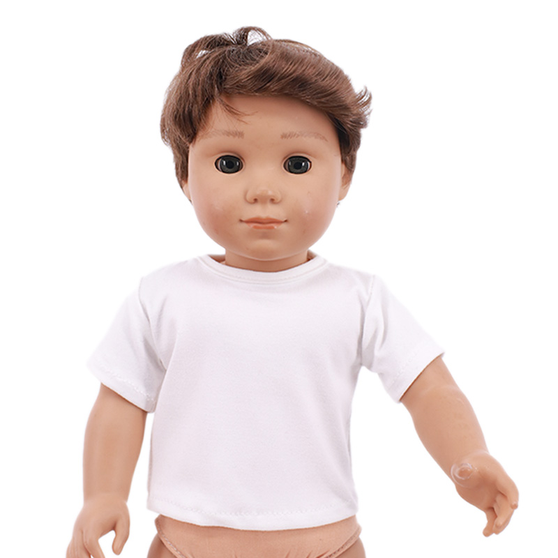 人形服夏 Tシャツ純粋な綿半袖手作り無地服 16-18 イン - Baby Clothing Deals のレビューと価格