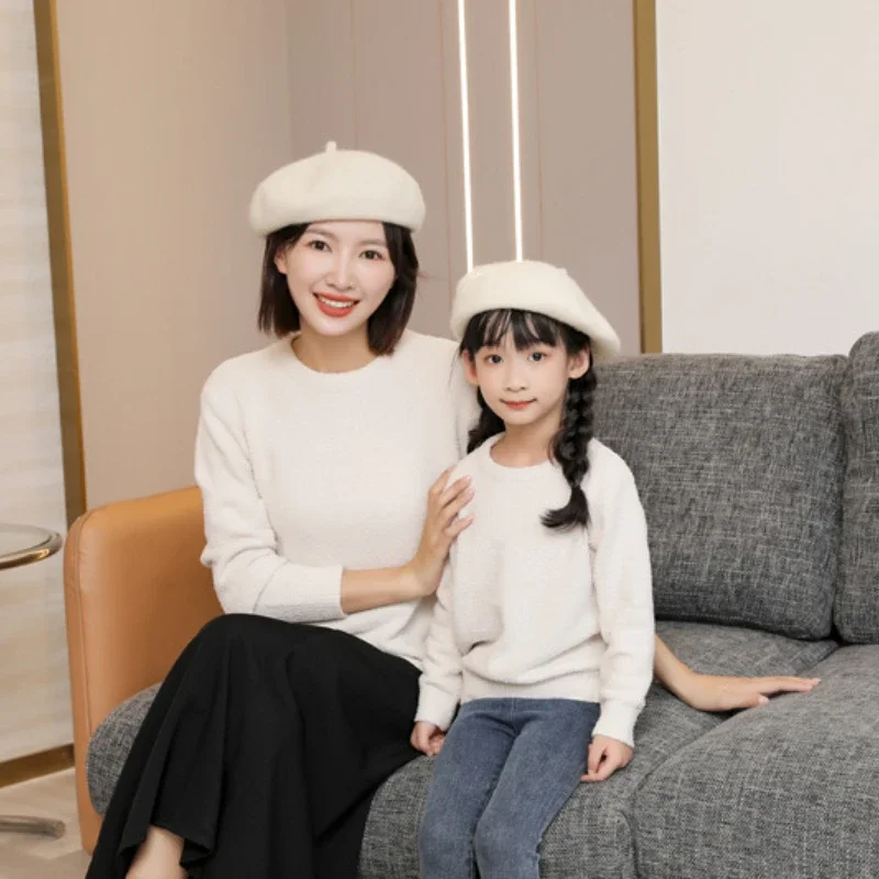 親子ニットジャンパー家族セータートップス父母と息子娘お揃い服 - Baby Clothing Jumper のレビューと価格