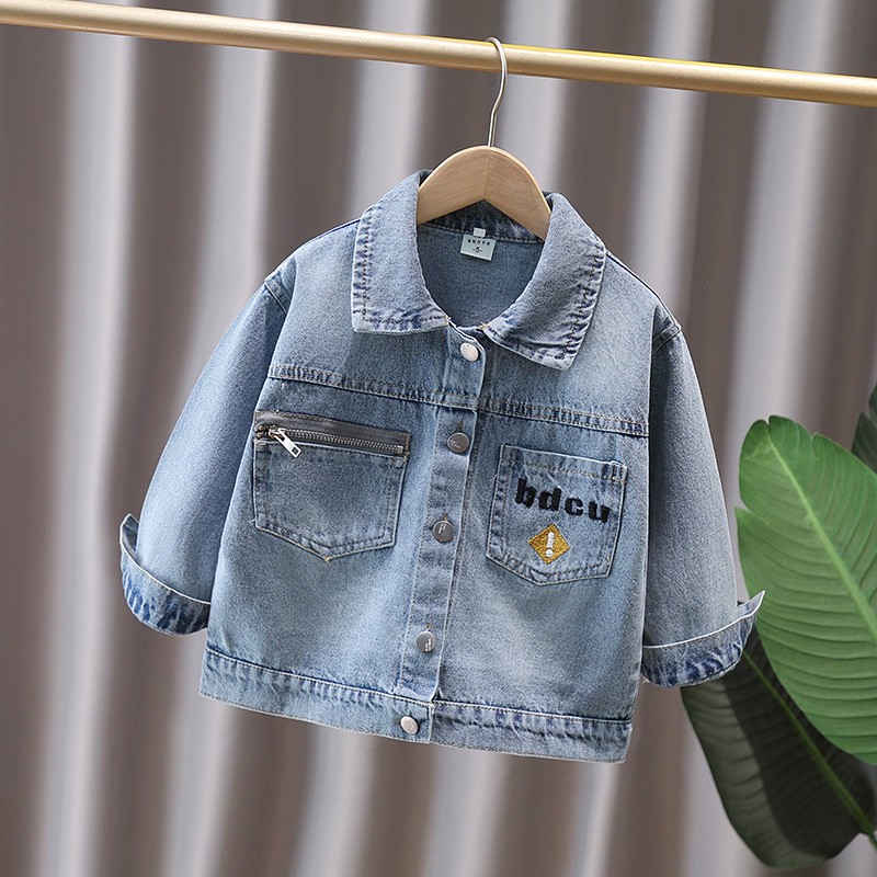 かわいいスタイルベビー子供デニムジャケット恐竜子供のための少 - Baby Clothing Usa のレビューと価格