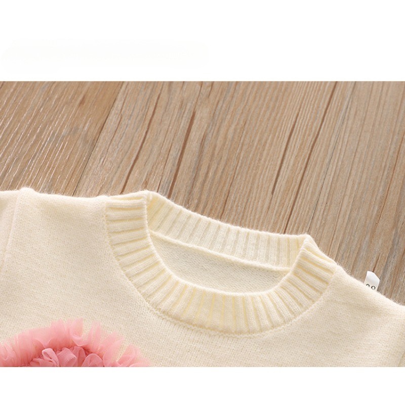 女の赤ちゃんのクマの愛のジャンパーとふわふわのスカートのセッ - Baby Clothing Jumper のレビューと価格