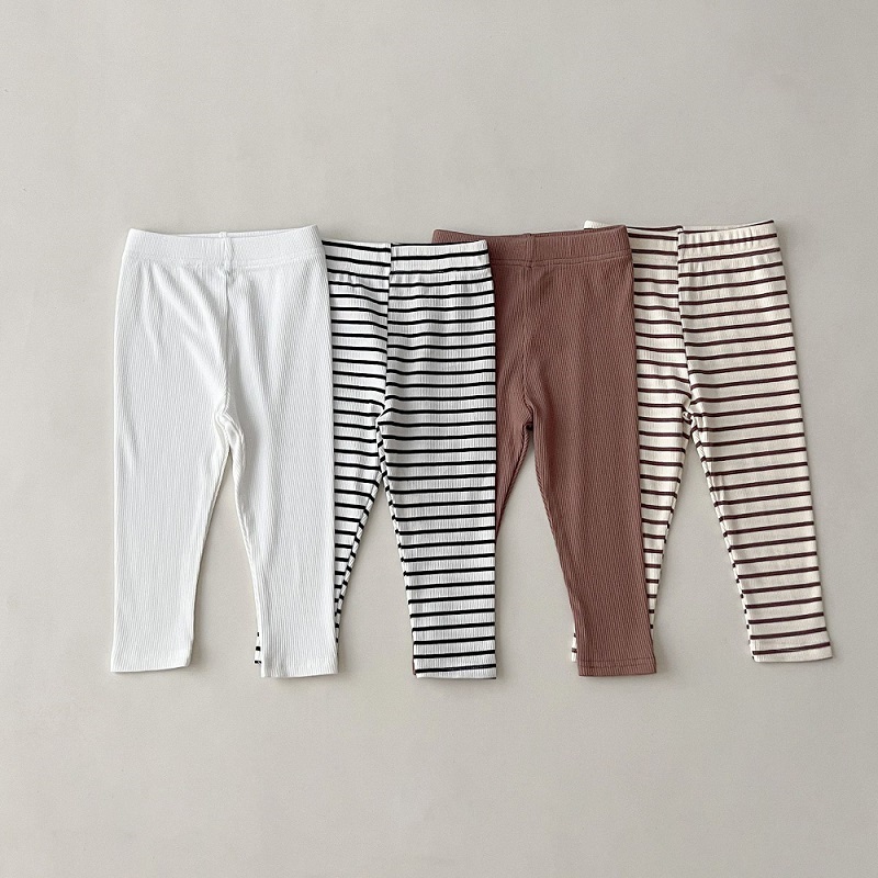 ベビー服 0-6 歳の子供用パンツストライプ綿女の子無地レギ - Baby Clothing Deals のレビューと価格