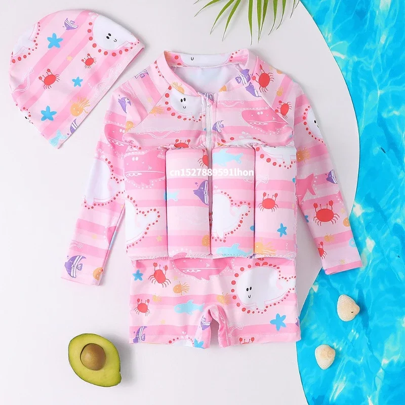 子供用漫画プリント水着、浮力水着、フローティングラッシュガー - Baby Clothing Deals のレビューと価格