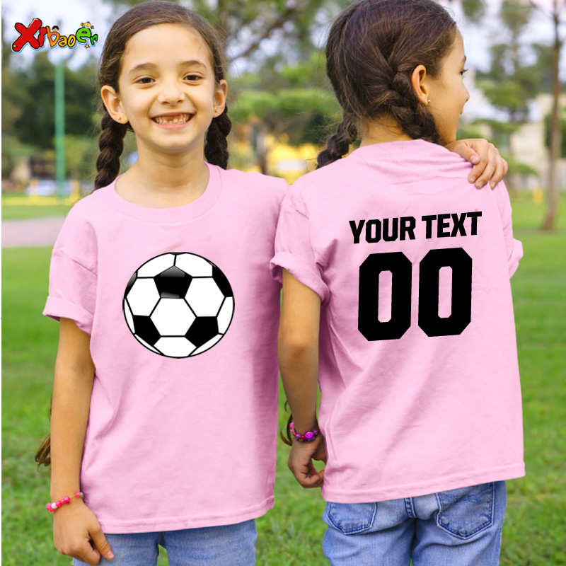男の子と女の子のためのサッカーTシャツ,名前と番号のカスタム - Baby Clothing Names のレビューと価格
