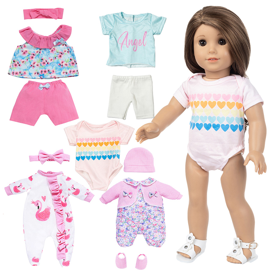 人形の服 18 インチリボーンドール用かわいいパジャマスーツ - Baby Clothing Usa のレビューと価格