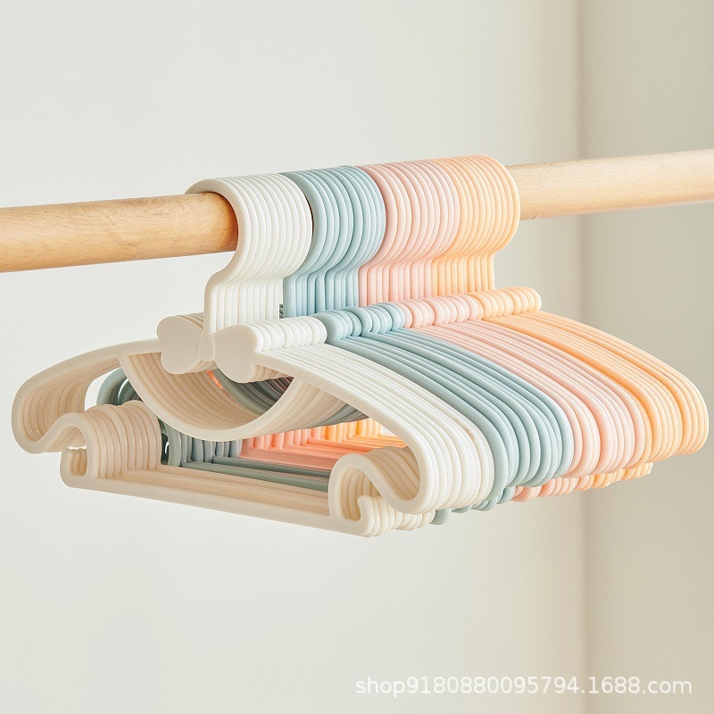 10 個かわいいちょう結び子供ハンガーポータブルプラスチック - Baby Clothing Display のレビューと価格