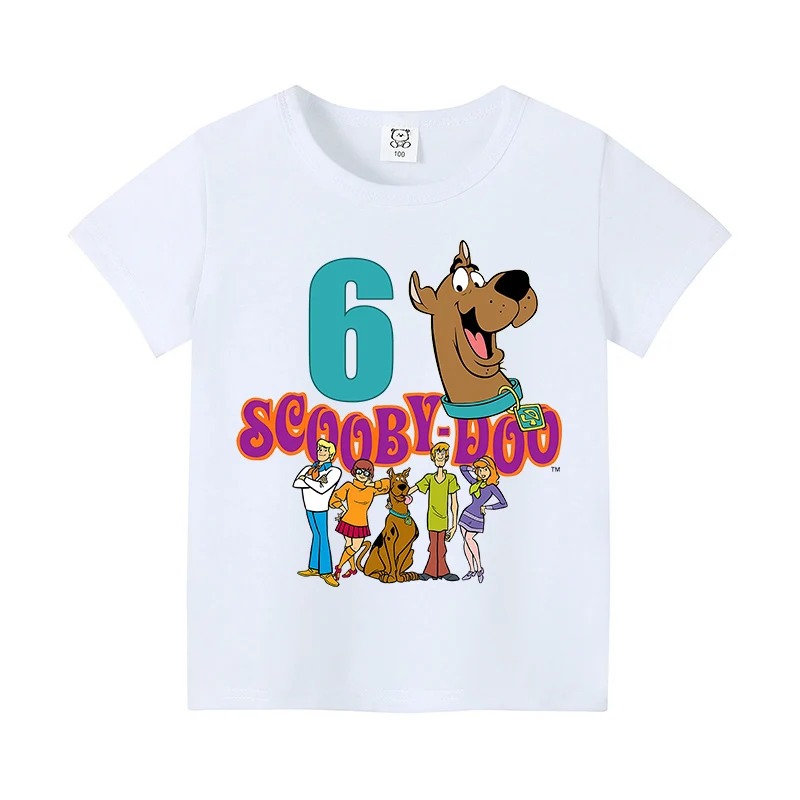 スクービードゥー誕生日番号 Tシャツベビーサマーコットン T - Baby Clothing Deals のレビューと価格