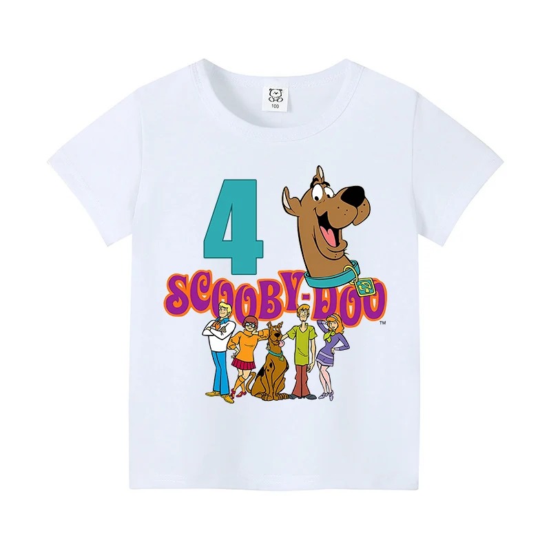 スクービードゥー誕生日番号 Tシャツベビーサマーコットン T - Baby Clothing Deals のレビューと価格